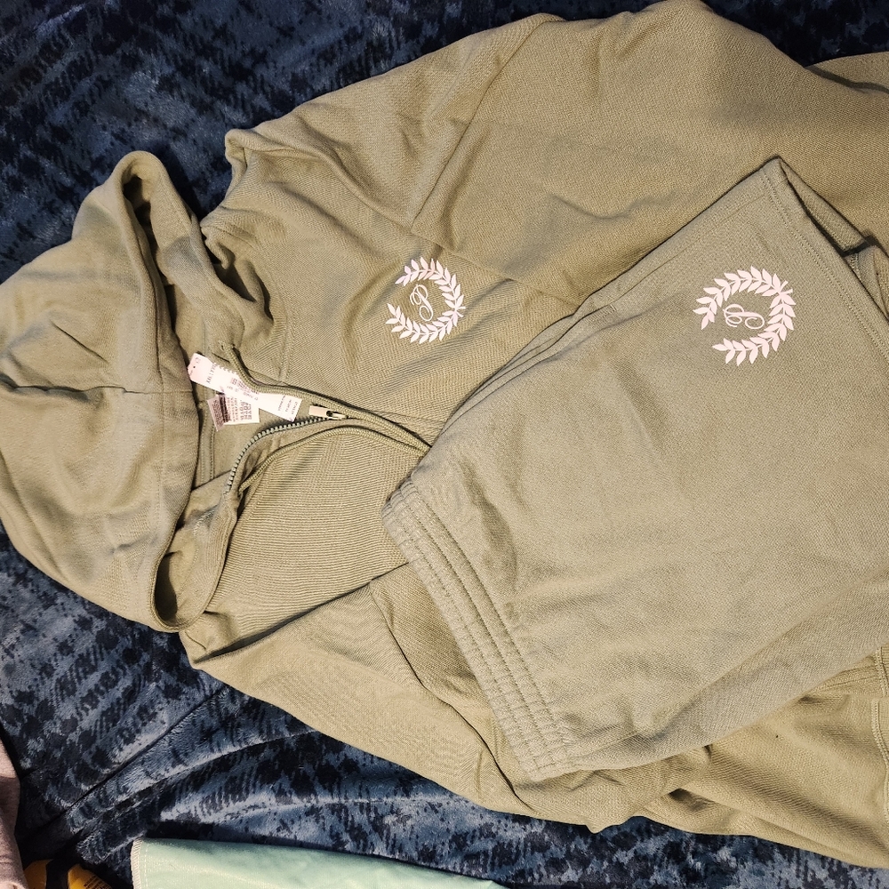 PINK Victoria's Secret Hoodie Shorts SET